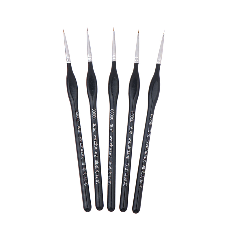 Miniature Painting Set - Zestaw 5 precyzyjnych pędzli z cienką