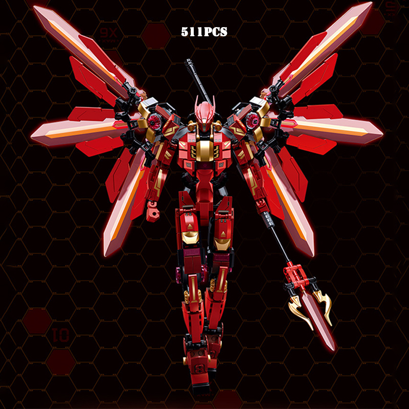 Board Game Unmatched - 511 sztuk czerwony Mecha montaż klocki