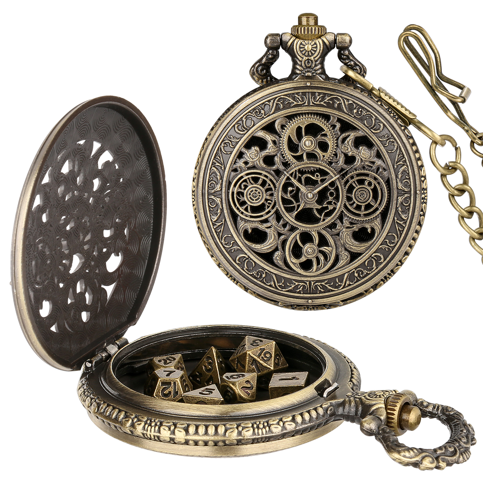 Board Game Vintage - YISUYA Vintage Gears etui na zegarek