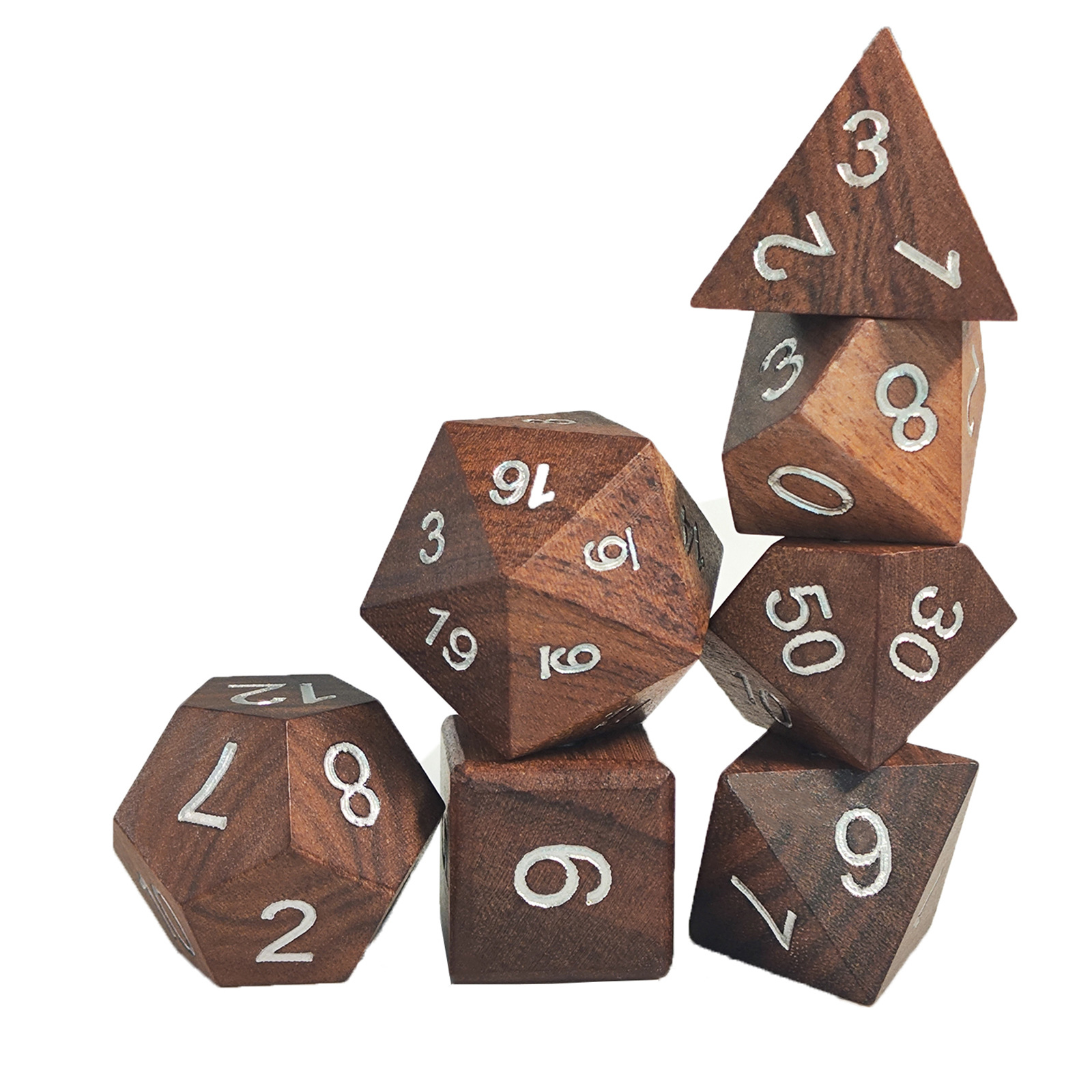 Board Game Dungeons And Dragons - Drewniany zestaw kości do gier RPG
