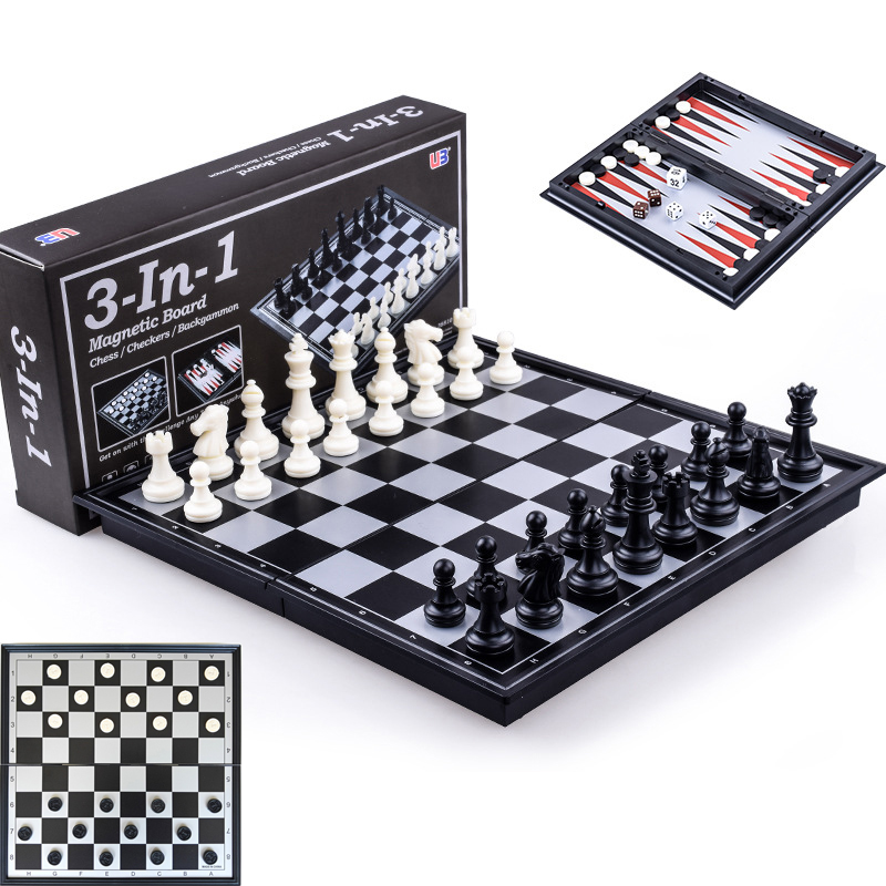 Board Game Harvest - Składana Magnetyczna Gra Szachowa 25CM Warcaby