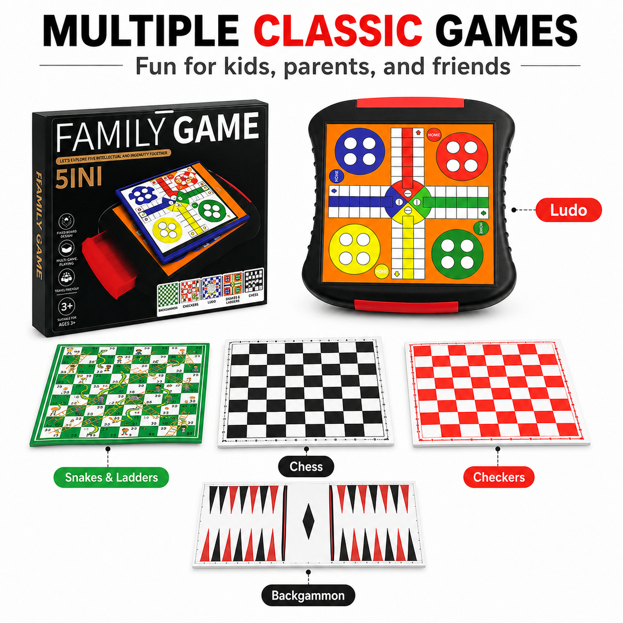 Board Game Harvest - Zestaw gier planszowych 7 w 1,