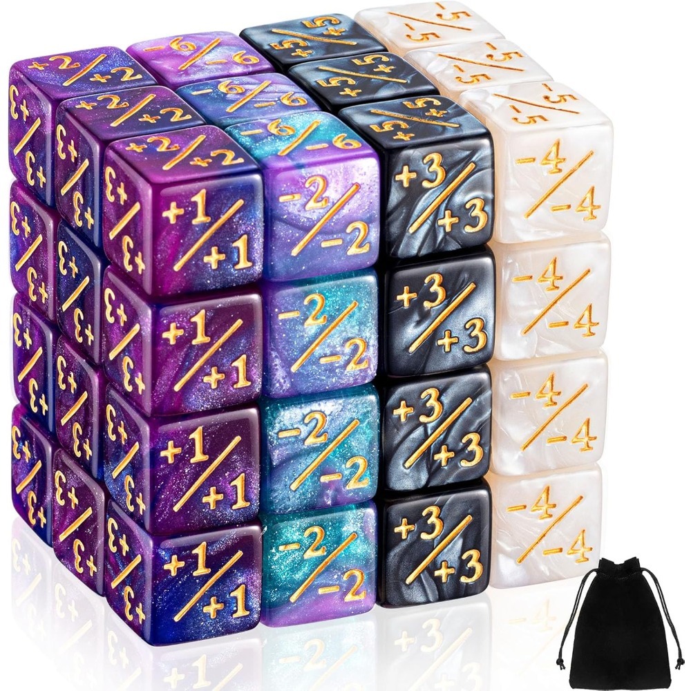 Game Token Counter - 48 szt. Kostki do liczenia -