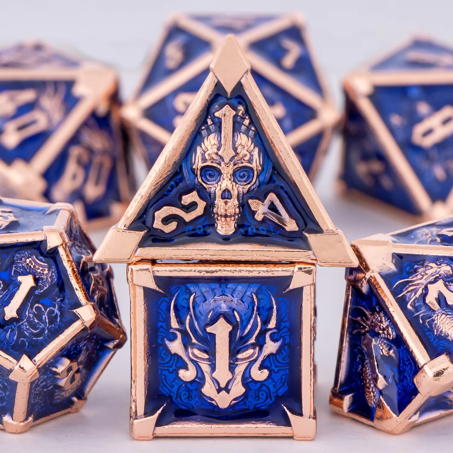 Board Game Dungeons And Dragons - Metalowy Zestaw Kości do D&D Dungeons