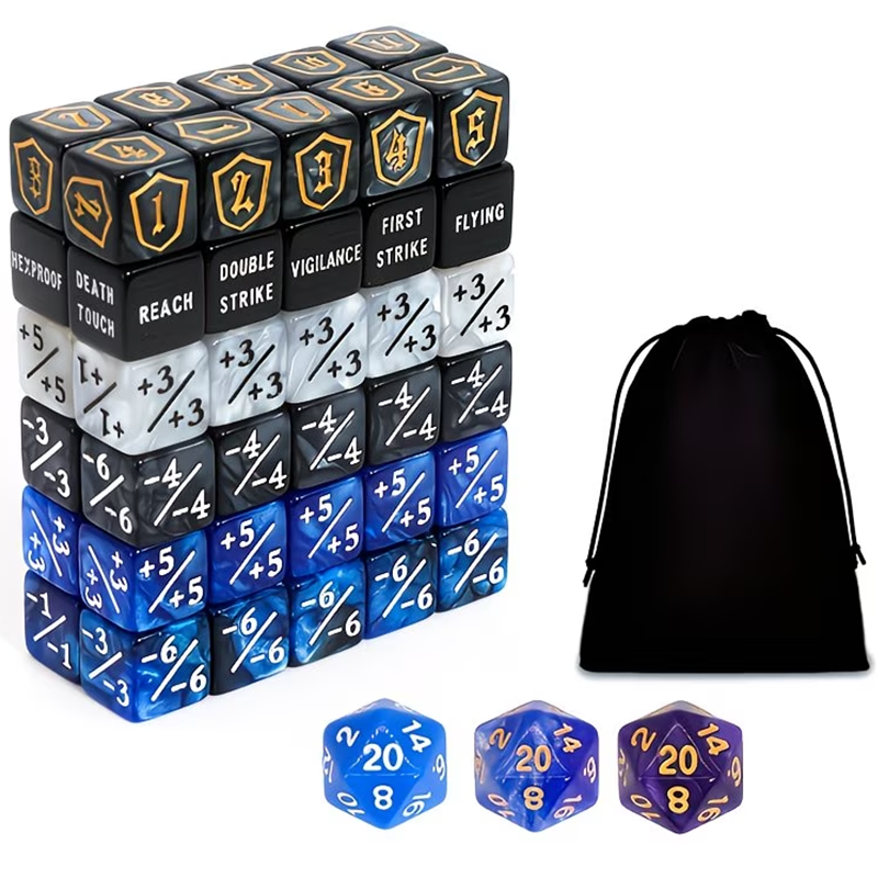 Board Game Dungeons And Dragons - Zestaw 63 kostek do liczenia D6,