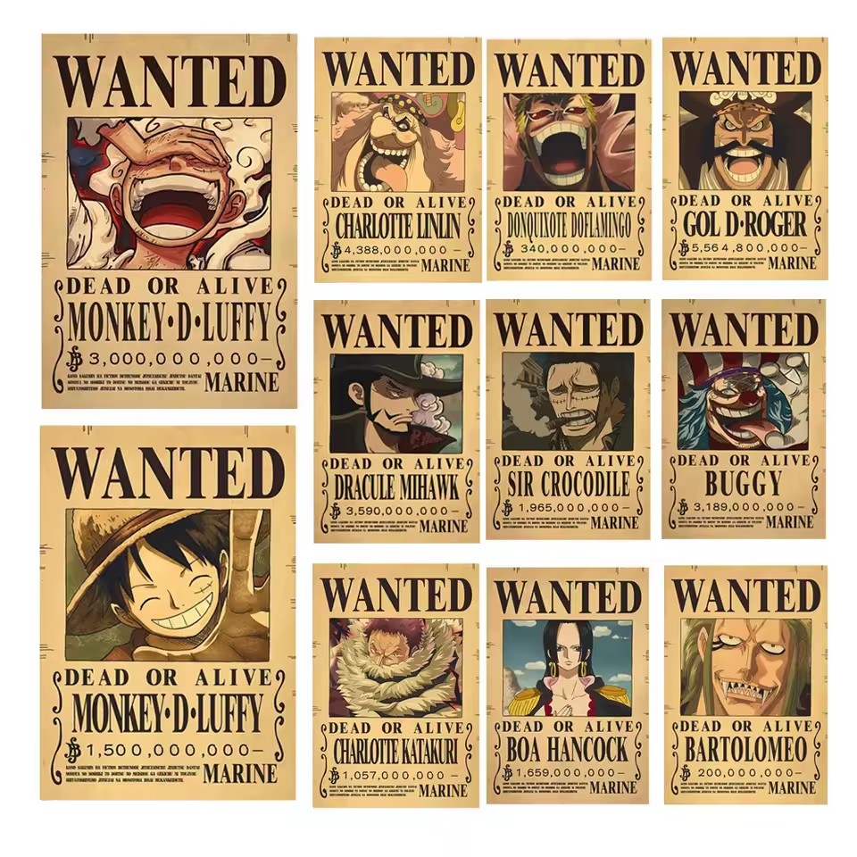 Board Game Vintage - Anime One Piece Plakaty z listami