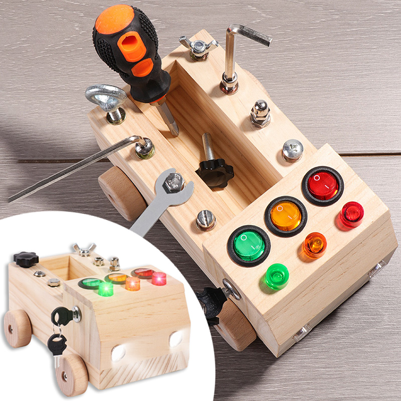 Board Game China - Drewniana tablica Montessori Busy Board Zabawki