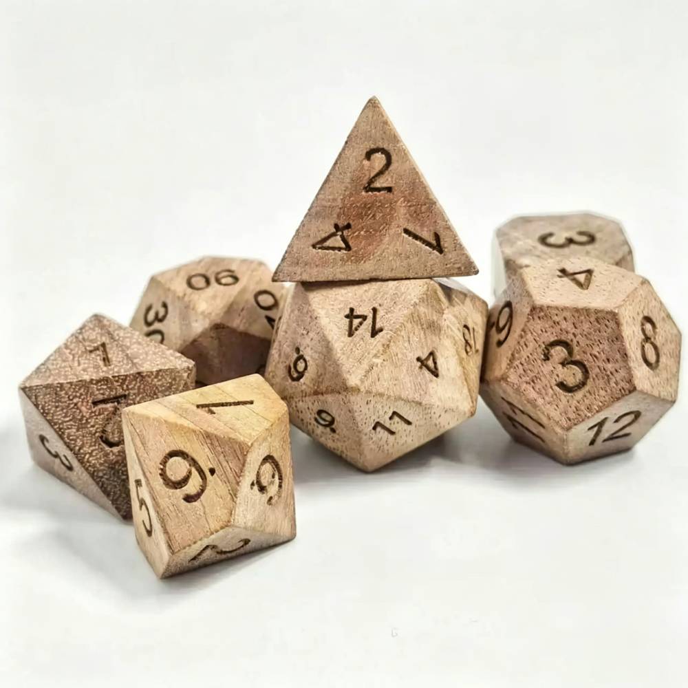 Dice Tower Wooden - Drewniane kostki do D&D, kostki do