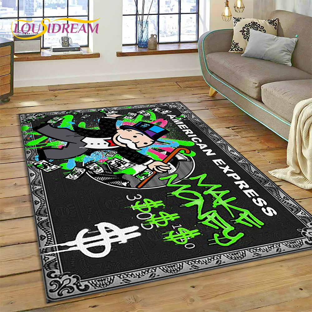 Board Game Hotel - Gra Dollar Monopoly Cartoon Money dywan