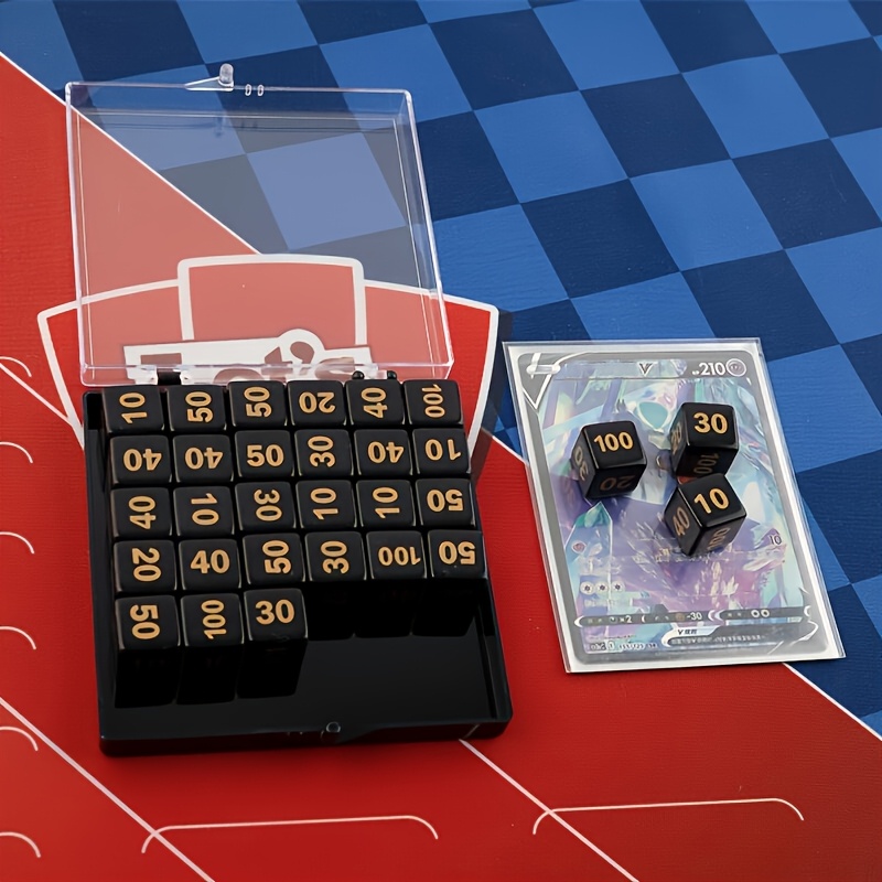 Game Token Counter - 10 szt. Kostek do PTCG, akrylowe