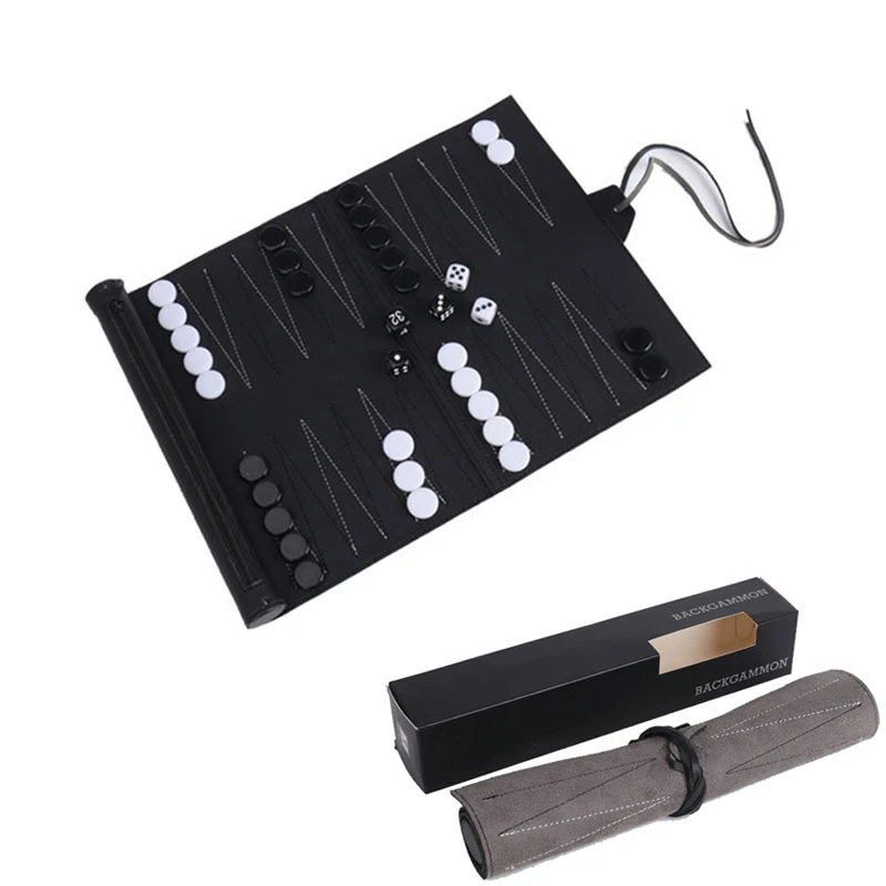 Board Game Harvest - Zwijane zestawy Backgammon Przenośny podróżny zestaw
