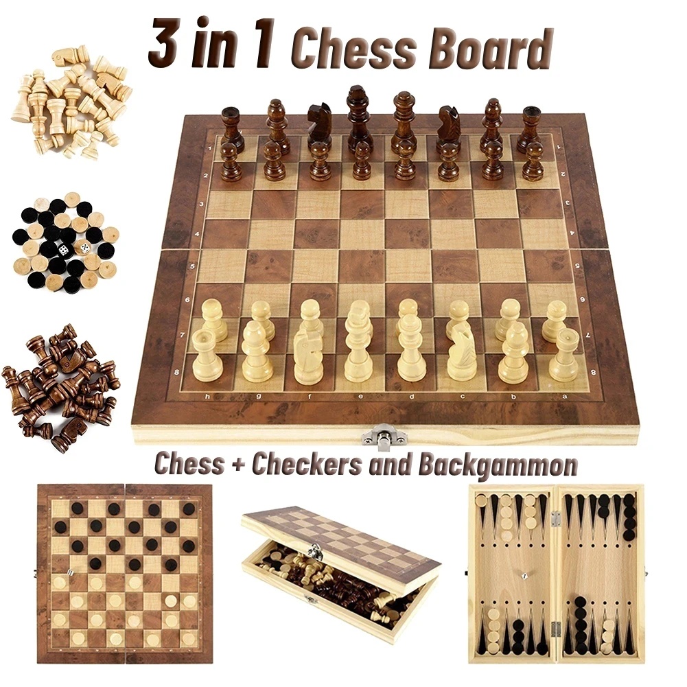 Board Game Harvest - Zestaw drewnianych gier 3 w 1: