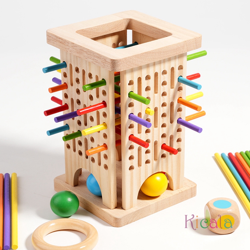 Gra Montessori Drewniana Gra P – Dice Tower Wooden recenzja i cena