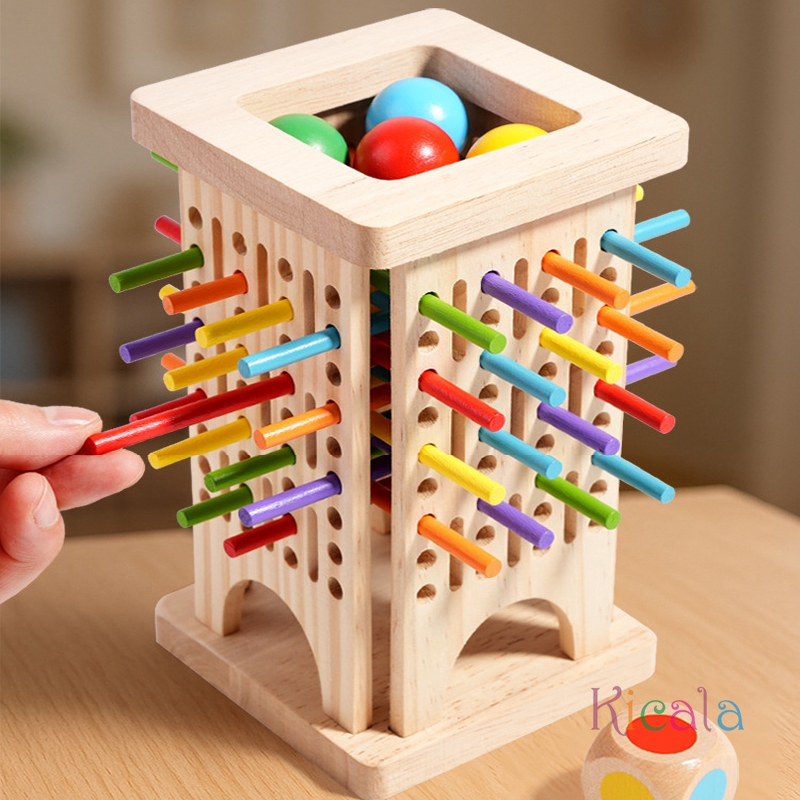 Gra Montessori Drewniana Gra P – Dice Tower Wooden recenzja i cena