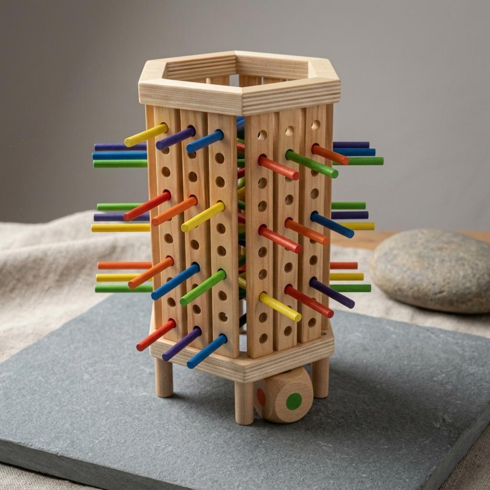 Gra w rzucanie patyczkami i ko – Dice Tower Wooden recenzja i cena