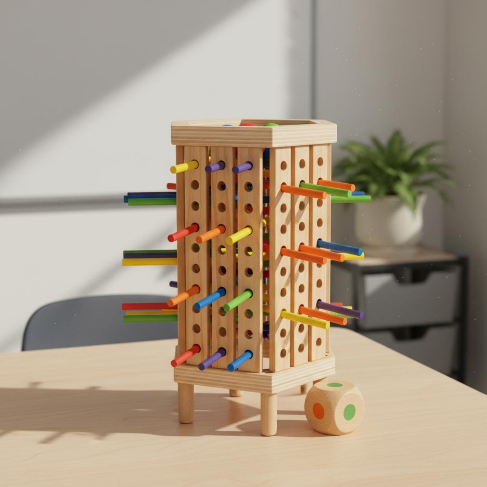Gra w rzucanie patyczkami i ko – Dice Tower Wooden recenzja i cena