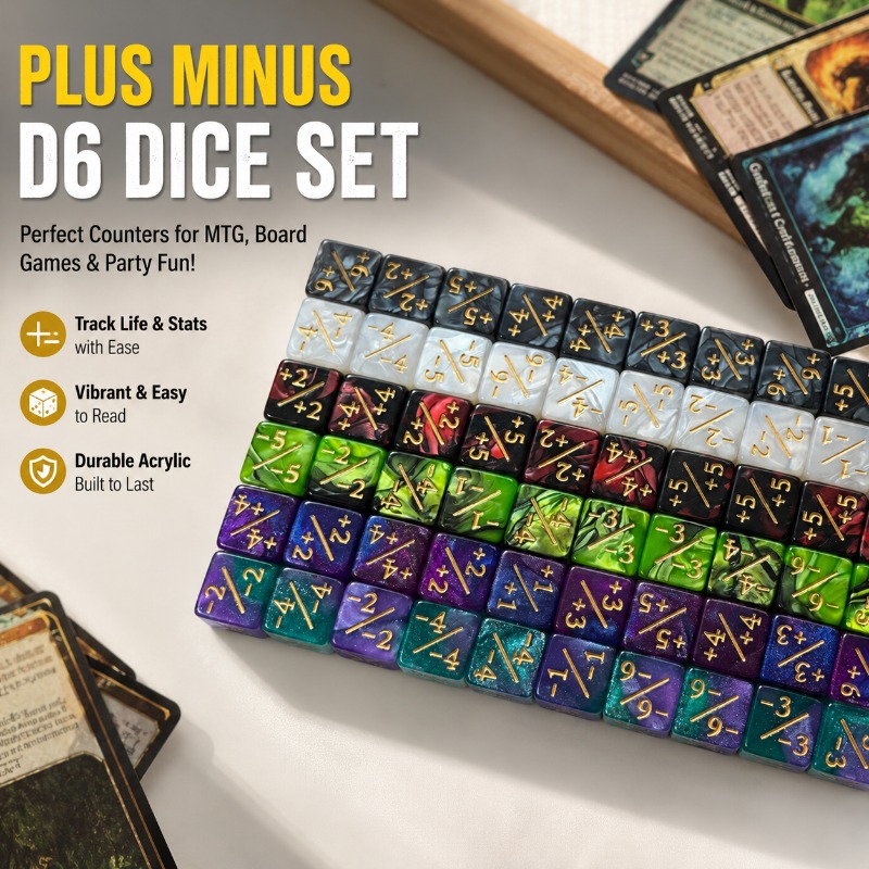 Kostki 16mm Plus Minus, numery – Game Token Counter recenzja i cena