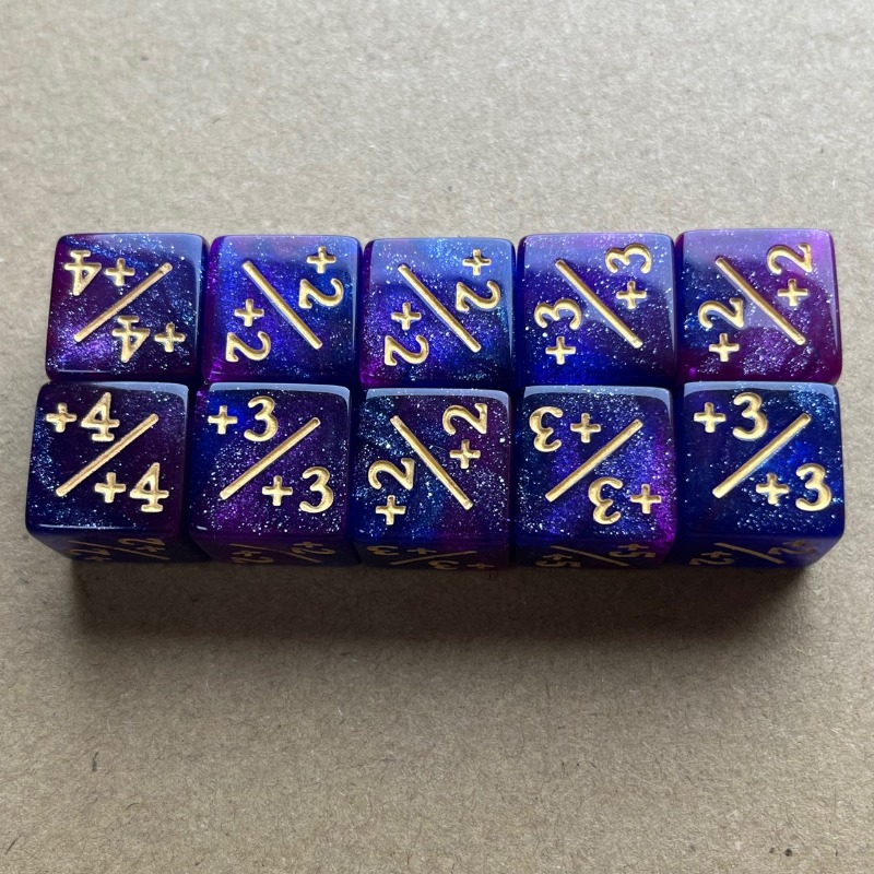 Kostki 16mm Plus Minus, numery – Game Token Counter recenzja i cena