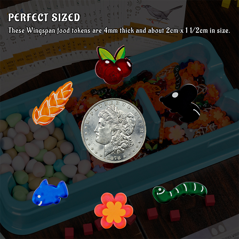 W zestawie żetony zasobów żywn – Board Game Harvest recenzja i cena