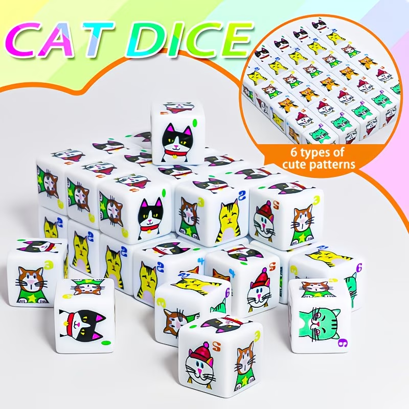 Zestaw kości Cat D6, odpowiedn – Board Game Dungeons And Dragons recenzja i cena