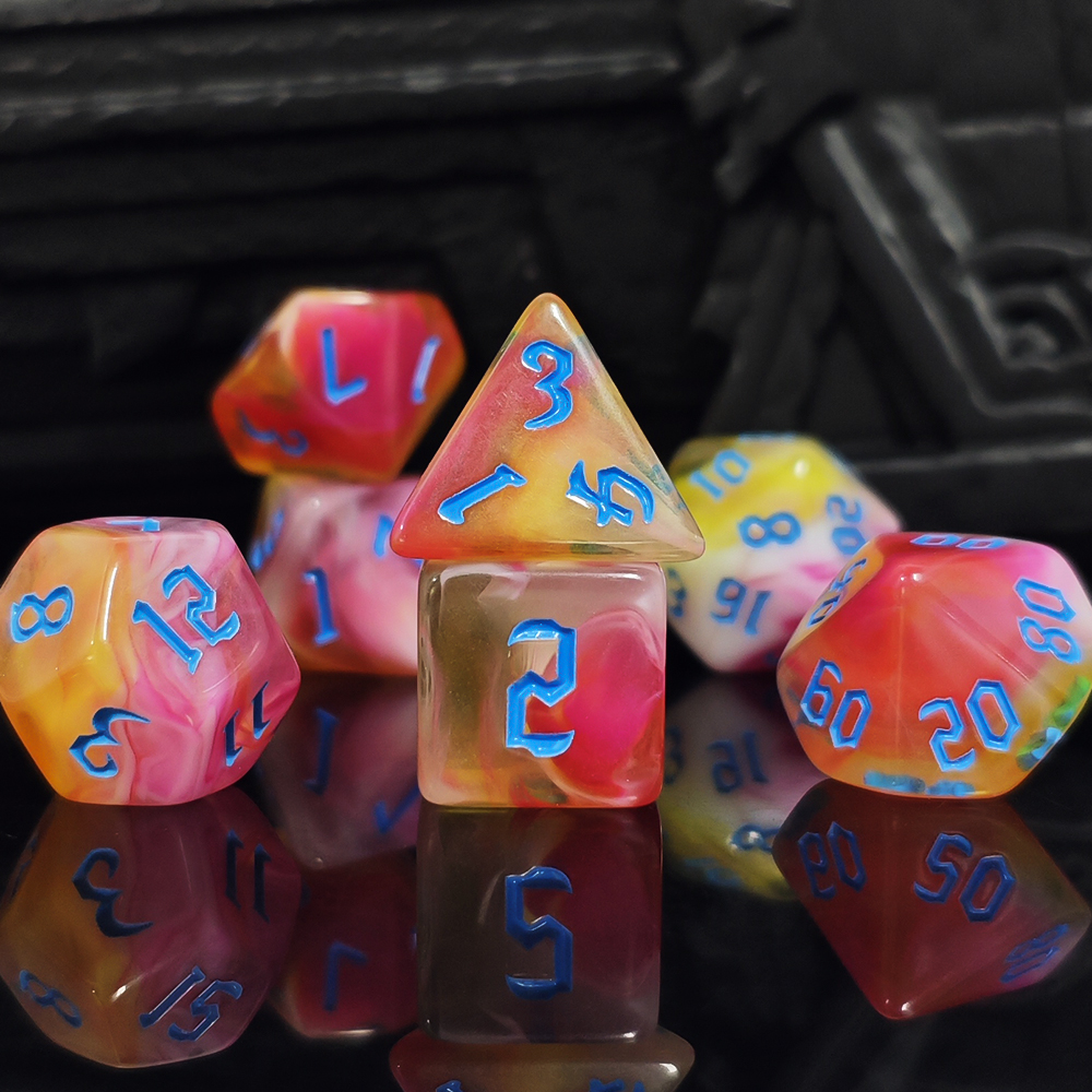 7-częściowy zestaw wielościeni – Board Game Dungeons And Dragons recenzja i cena
