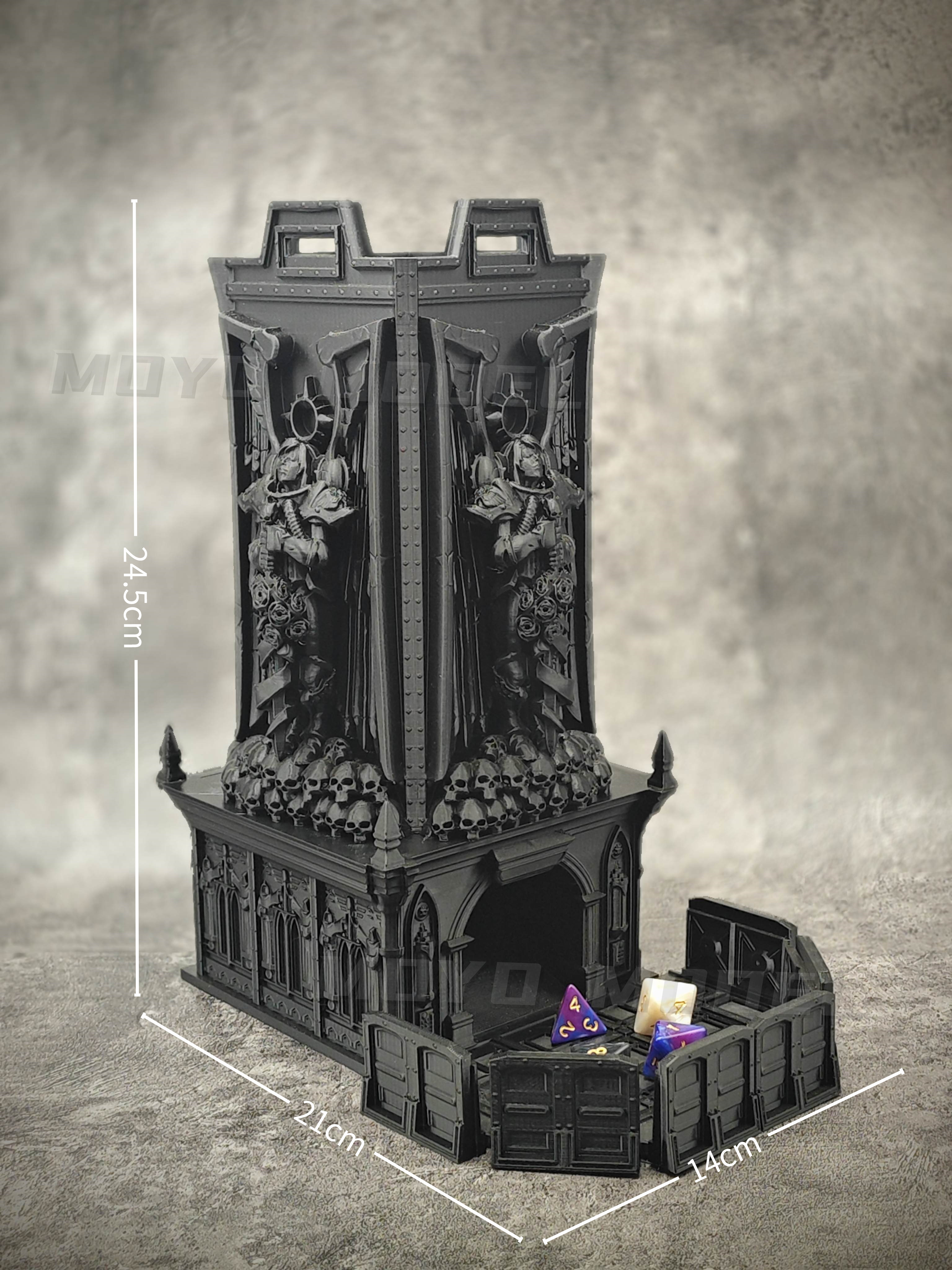 Wieża na kości 40K, pamiątkowa – Dice Tower Wooden recenzja i cena
