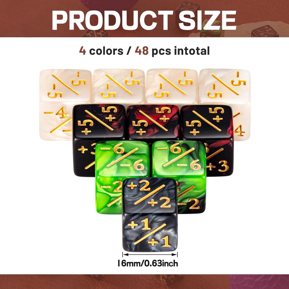 48 szt. Kostki do liczenia - Z – Game Token Counter recenzja i cena