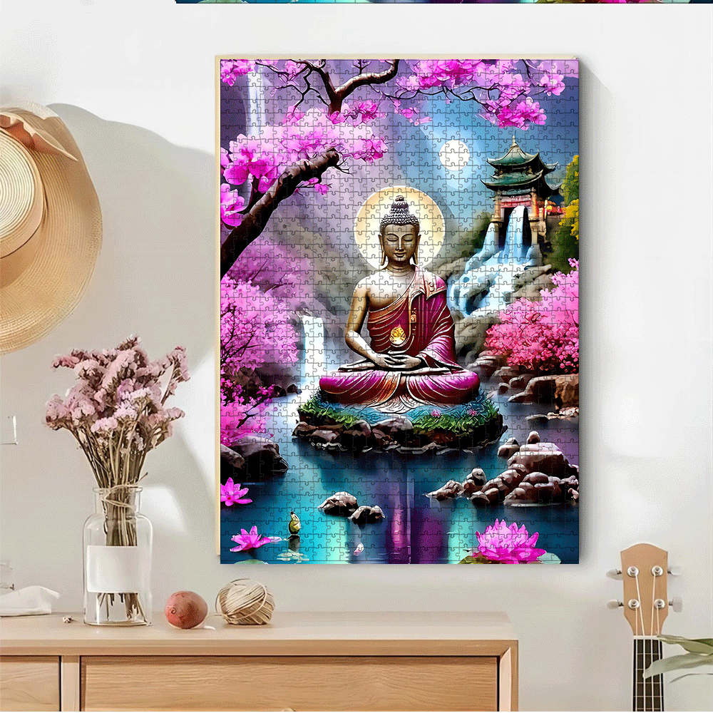 Puzzle Zen z Buddą, kwiatami w – Board Game Zen recenzja i cena