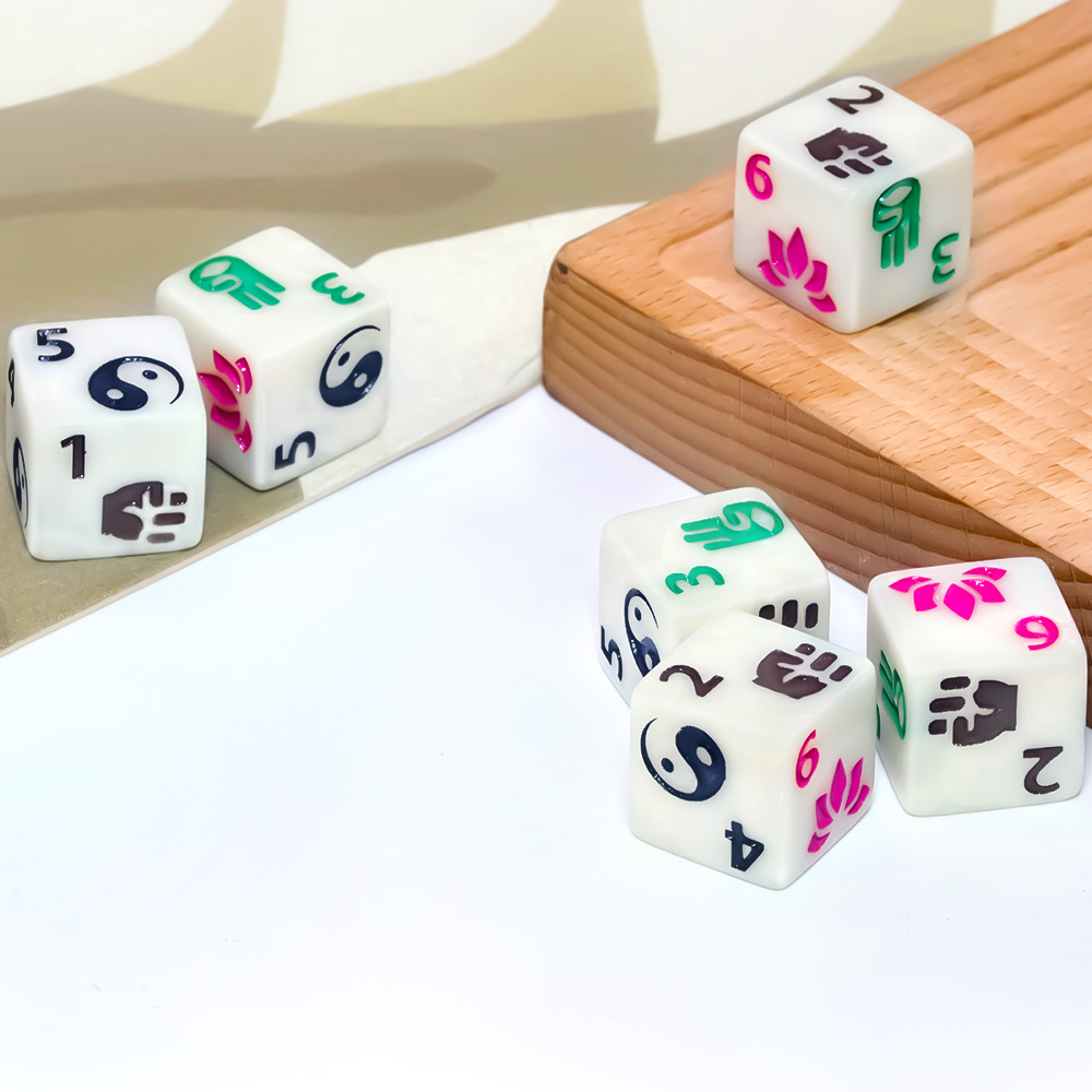 6 sztuk wielościanowych kości  – Board Game Zen recenzja i cena