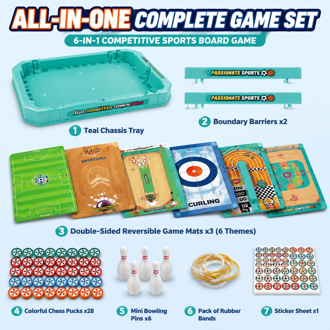 Gra planszowa 6 w 1: Proca, Cu – Board Game Football recenzja i cena