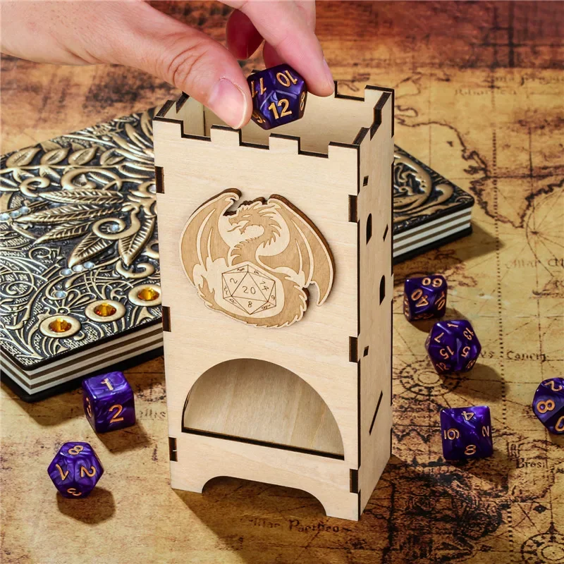 Przenośna Wieża na Kostki Fant – Dice Tower Wooden recenzja i cena