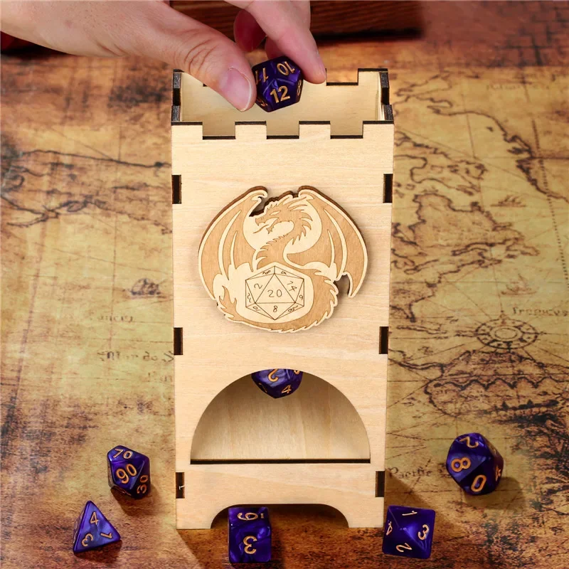 Przenośna Wieża na Kostki Fant – Dice Tower Wooden recenzja i cena