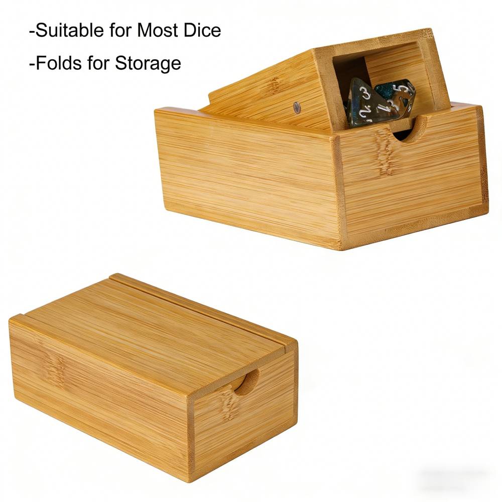 Wysokiej jakości naturalna bam – Dice Tower Wooden recenzja i cena