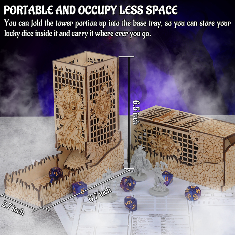 Wieża do gry w kości D & D z t – Dice Tower Wooden recenzja i cena