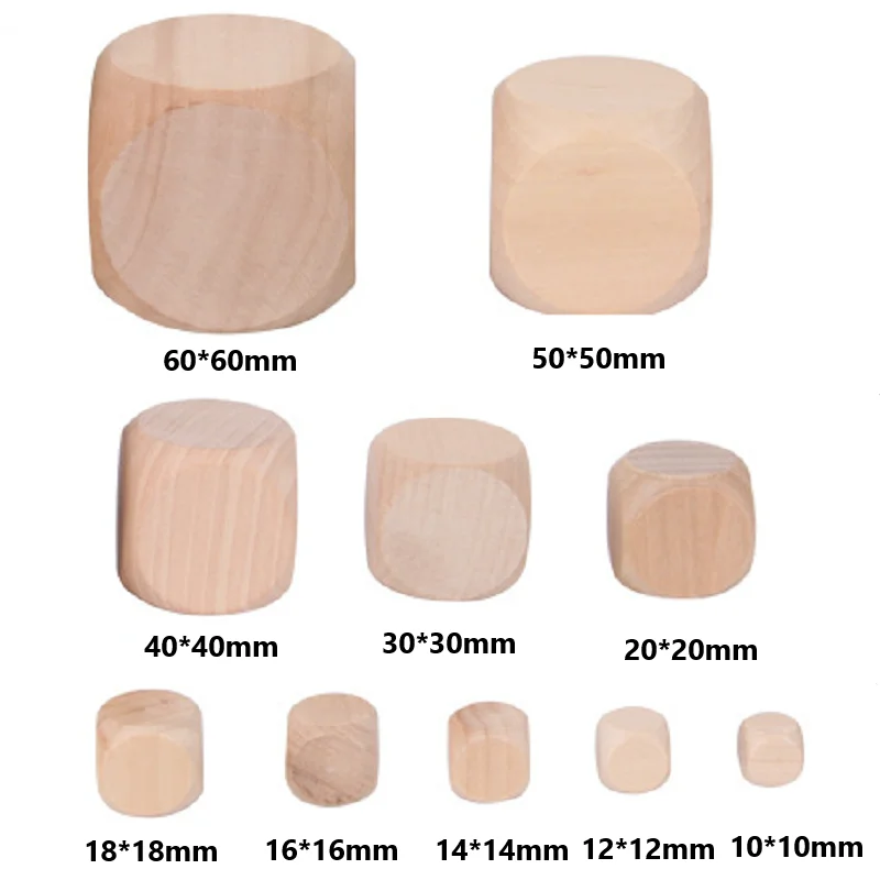 10 sztuk D6 6-stronne puste ko – Dice Tower Wooden recenzja i cena