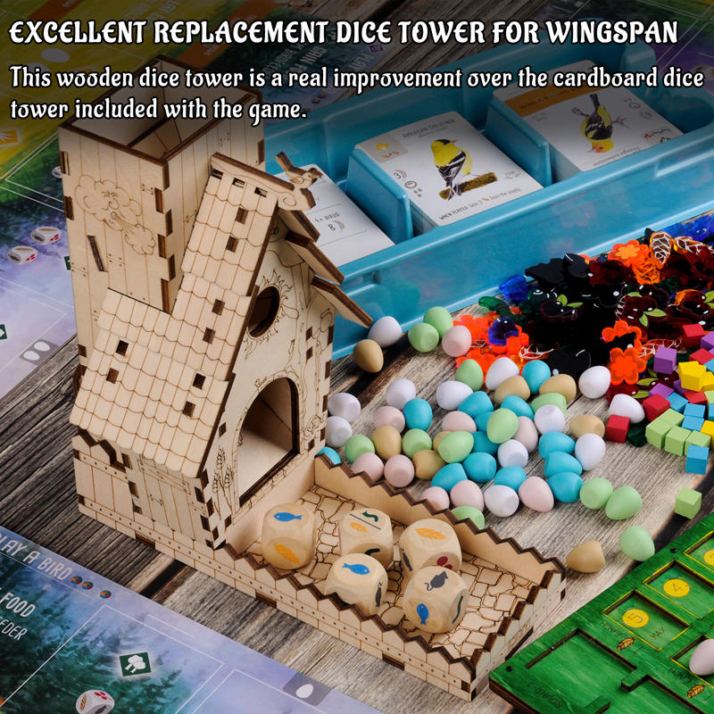 CZYY Karmnik dla ptaków Wieża  – Dice Tower Wooden recenzja i cena