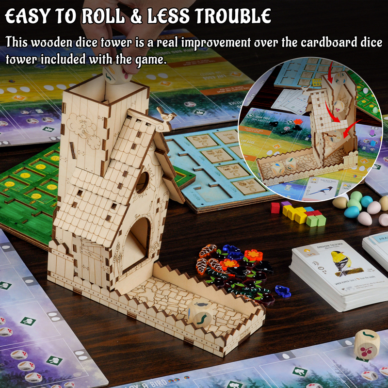 CZYY Karmnik dla ptaków Wieża  – Dice Tower Wooden recenzja i cena