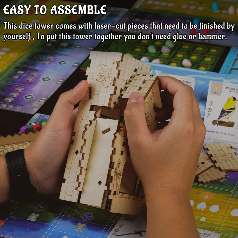 CZYY Karmnik dla ptaków Wieża  – Dice Tower Wooden recenzja i cena