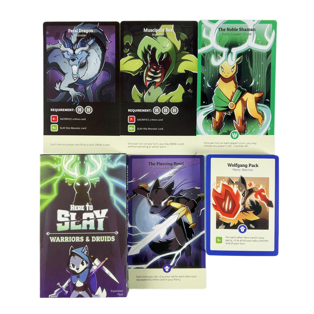 1 lub 2 szt. Najnowsza gra kar – Board Game Here To Slay recenzja i cena