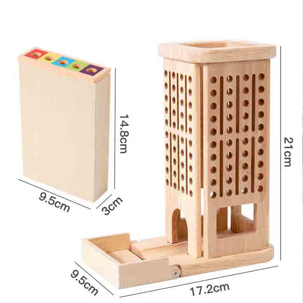 Drewniana wieża z patyczków z  – Dice Tower Wooden recenzja i cena