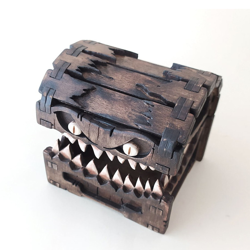 Imitująca skrzynia do lochów i – Dice Tower Wooden recenzja i cena