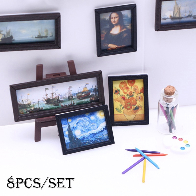 8 sztuk/zestaw 1:12 domek dla  – Miniature Painting Set recenzja i cena