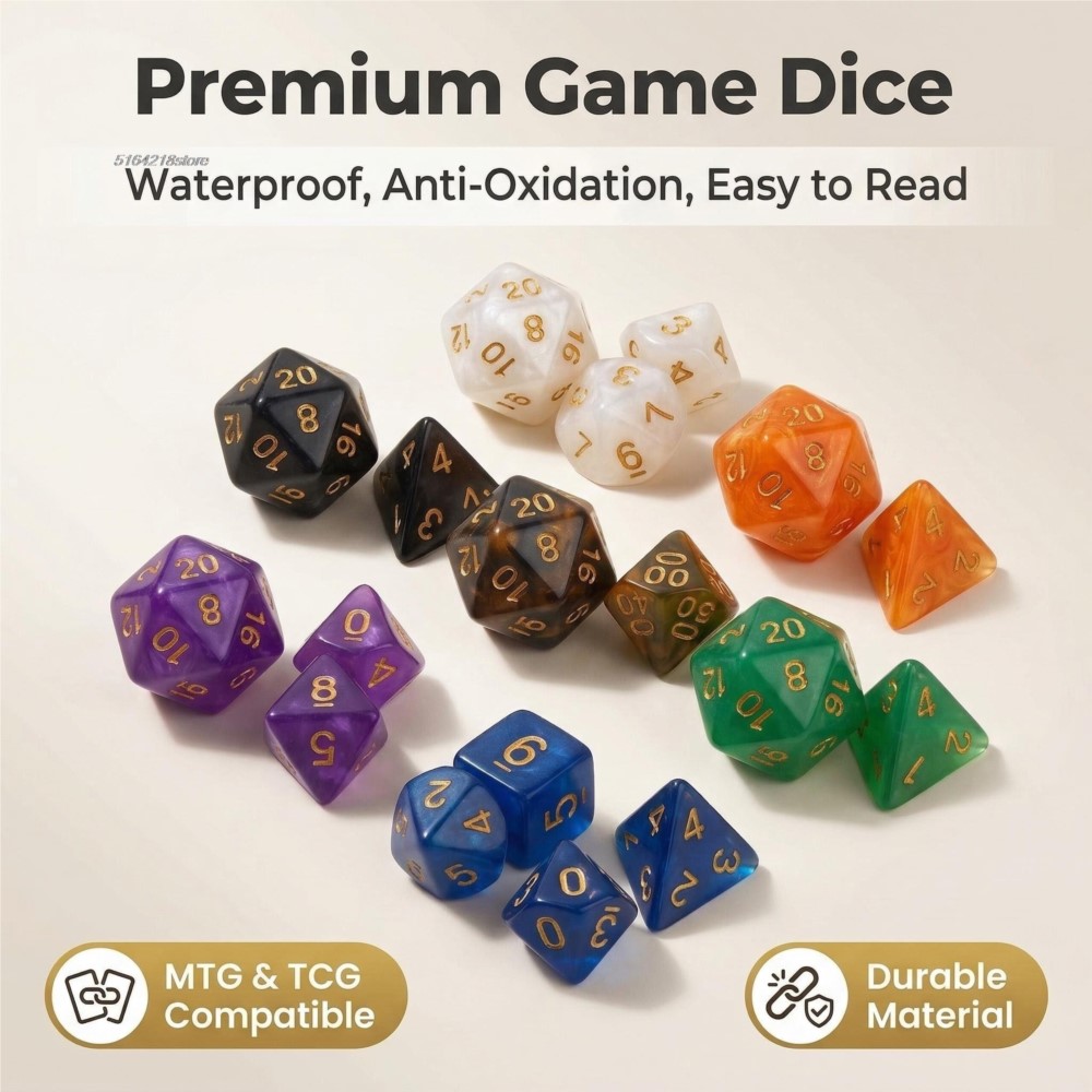 Zestaw 7 kostek do gier plansz – Board Game Vector recenzja i cena