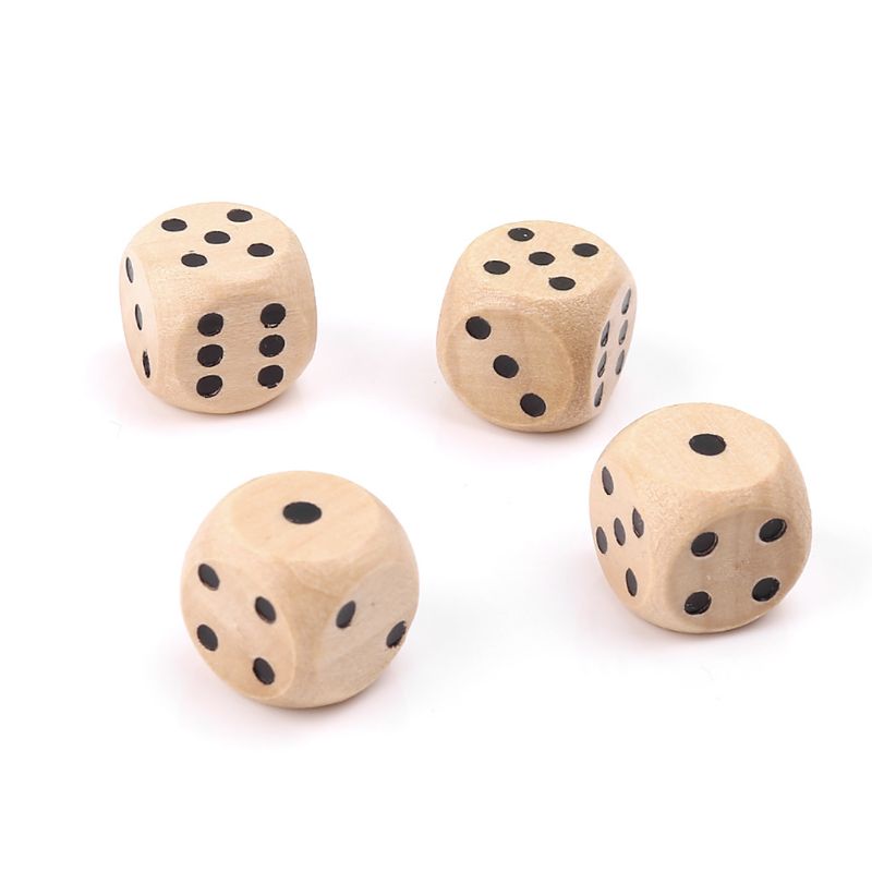 10 sztuk drewniane kostki 6 je – Dice Tower Wooden recenzja i cena