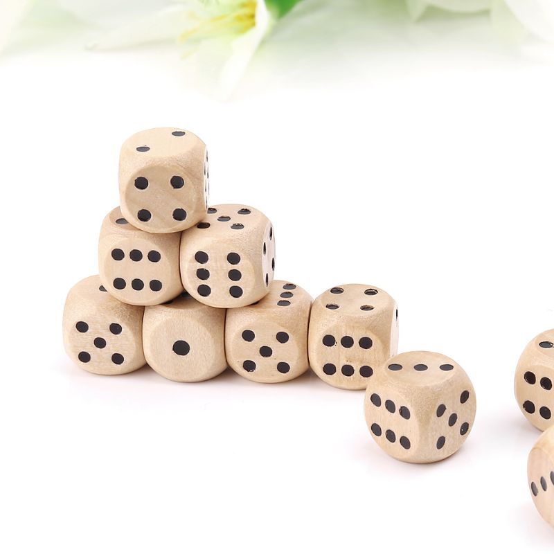 10 sztuk drewniane kostki 6 je – Dice Tower Wooden recenzja i cena