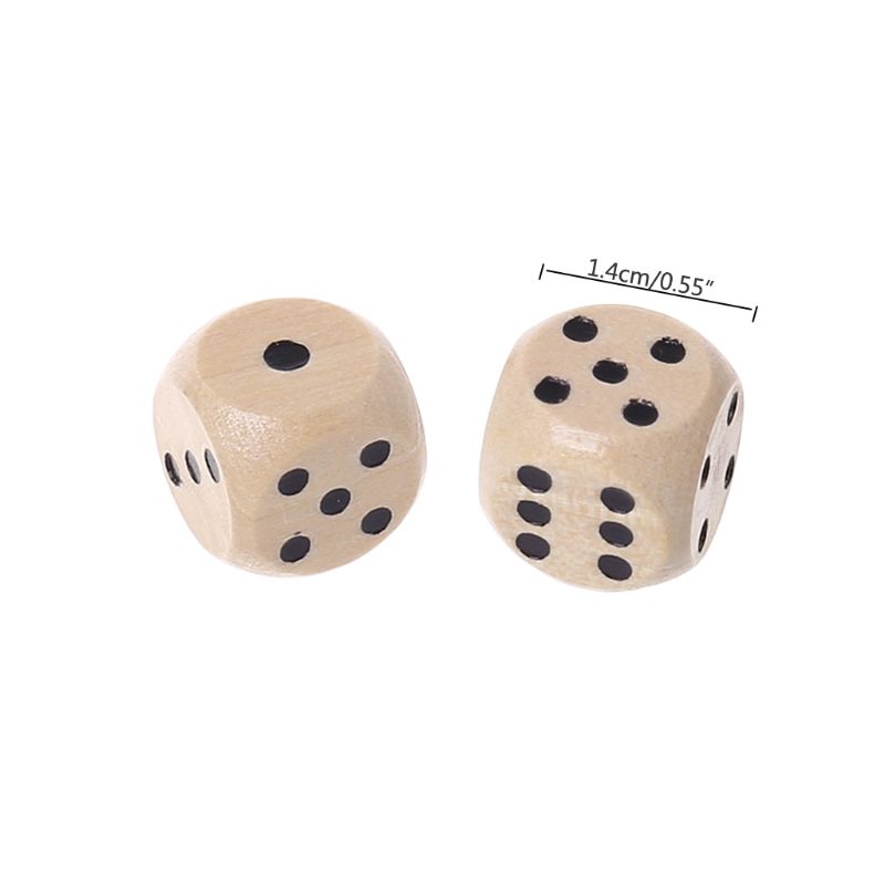 10 sztuk drewniane kostki 6 je – Dice Tower Wooden recenzja i cena