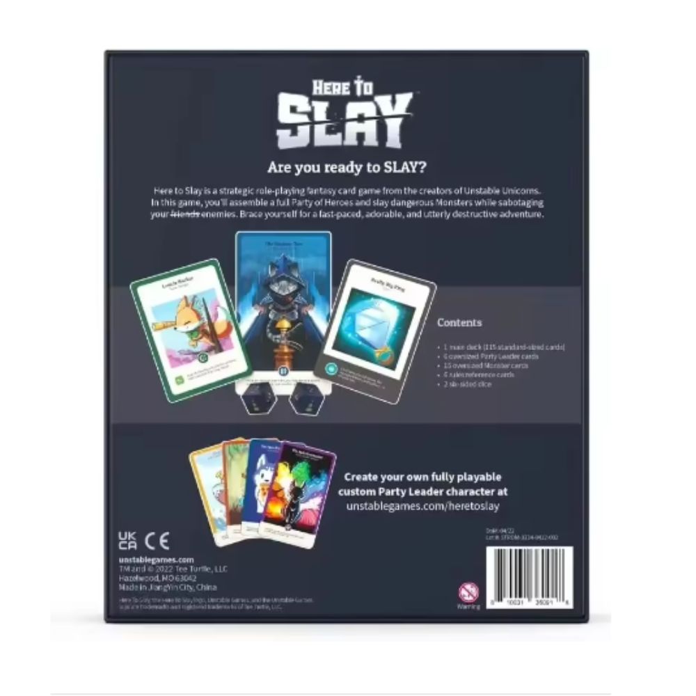 Nowa gra TeeTurtle Here to Sla – Board Game Here To Slay recenzja i cena